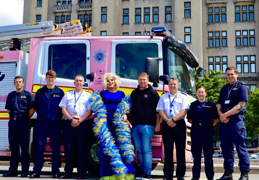 Pride-in-Liverpool-team-with-Merseyside-Fire-and-rescue-team